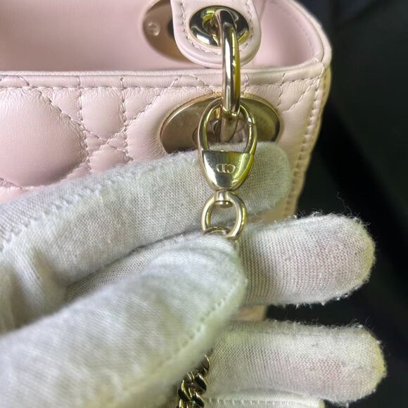 Lady Dior Mini Bag – Beige Lambskin with Gold Hardware - Picture 16 of 16